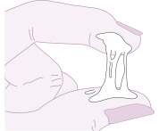 secretion vaginale transparente, trainees blanchatres